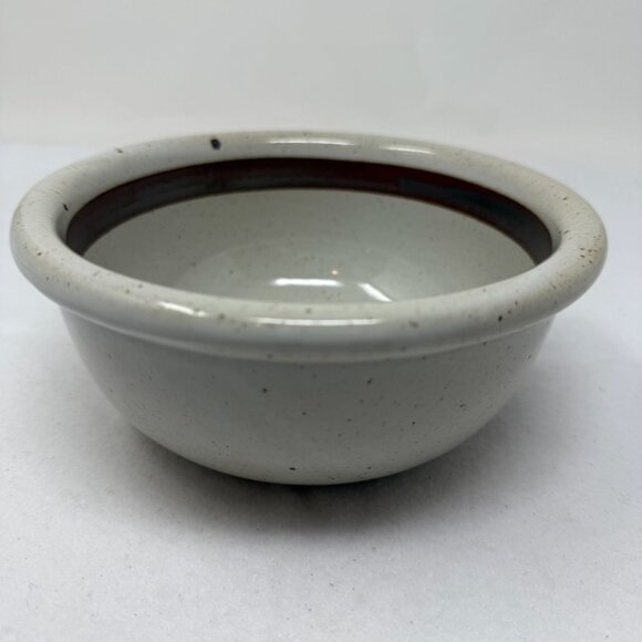 Dansk Vintage Bowl Brown Speckled Stripe Soup Salad Japan Stoneware Replacement - Picture 3 of 7